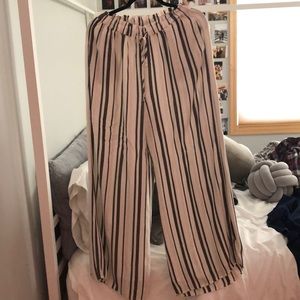flowy striped pants